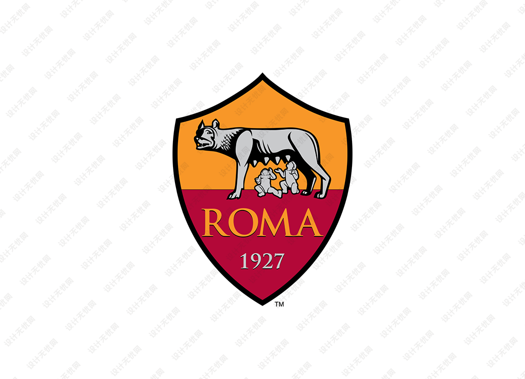 意甲：罗马队徽logo矢量素材