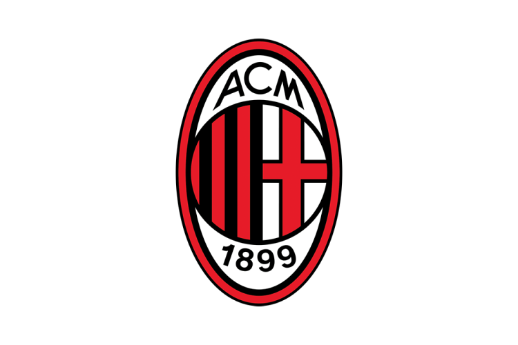 意甲：AC米兰队徽logo矢量素材