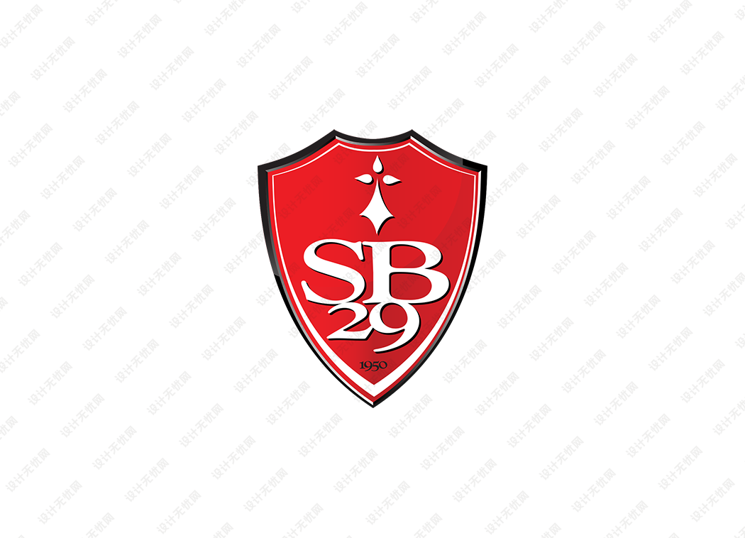 法甲：布雷斯特队徽logo矢量素材