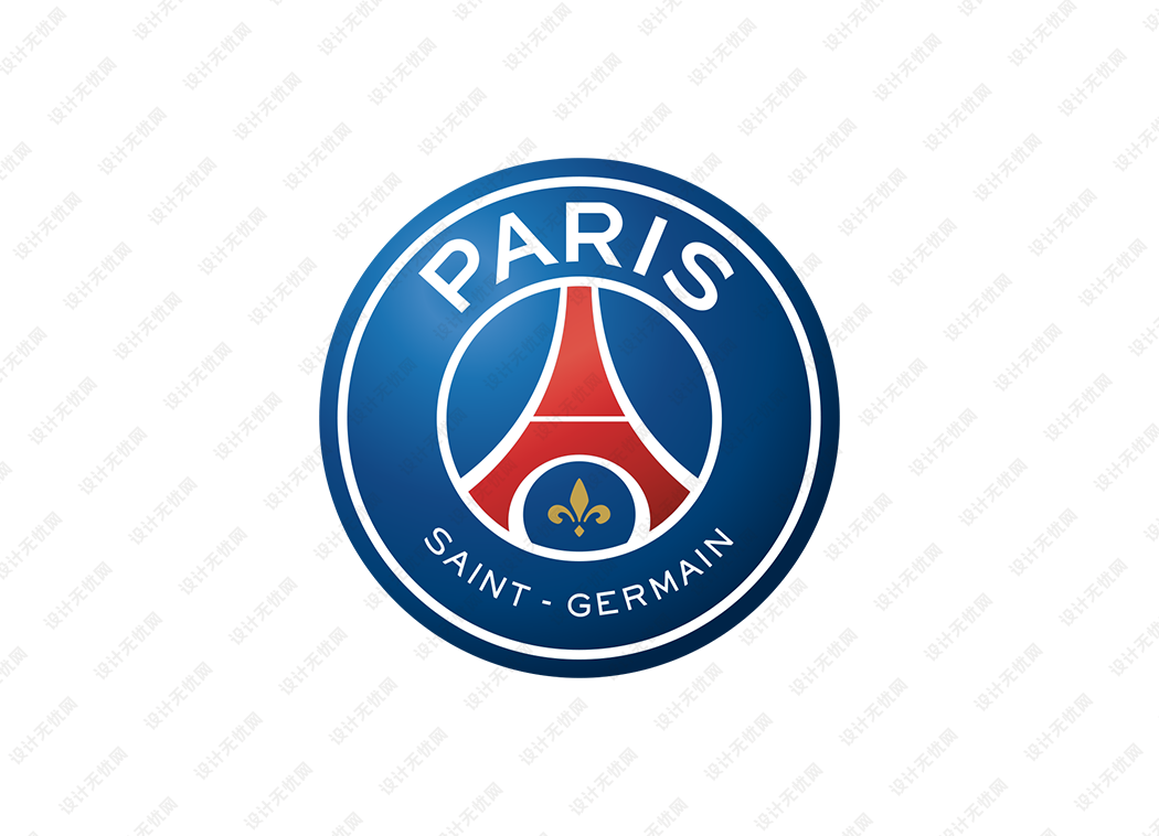 法甲：巴黎圣日耳曼队徽logo矢量素材
