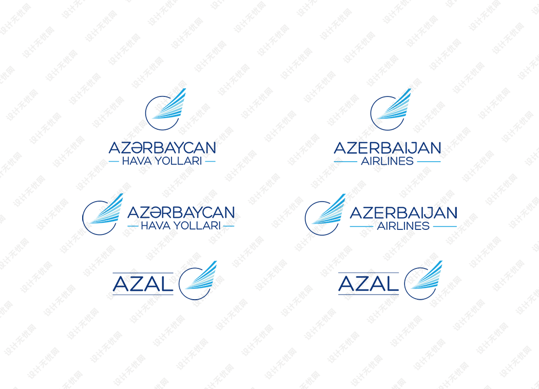 阿塞拜疆航空（Azerbaijan Airlines）logo矢量标志素材下载