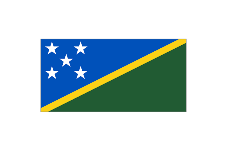 所罗门群岛国旗矢量高清素材