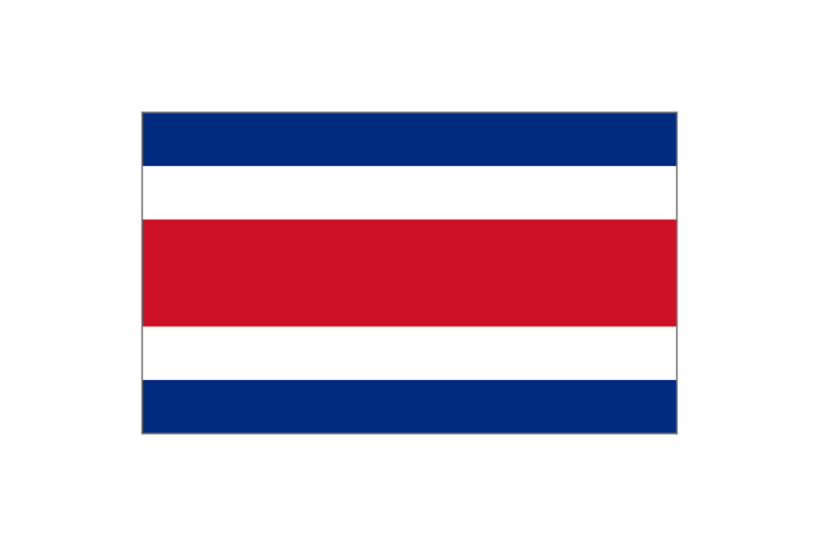 哥斯达黎加国旗矢量高清素材
