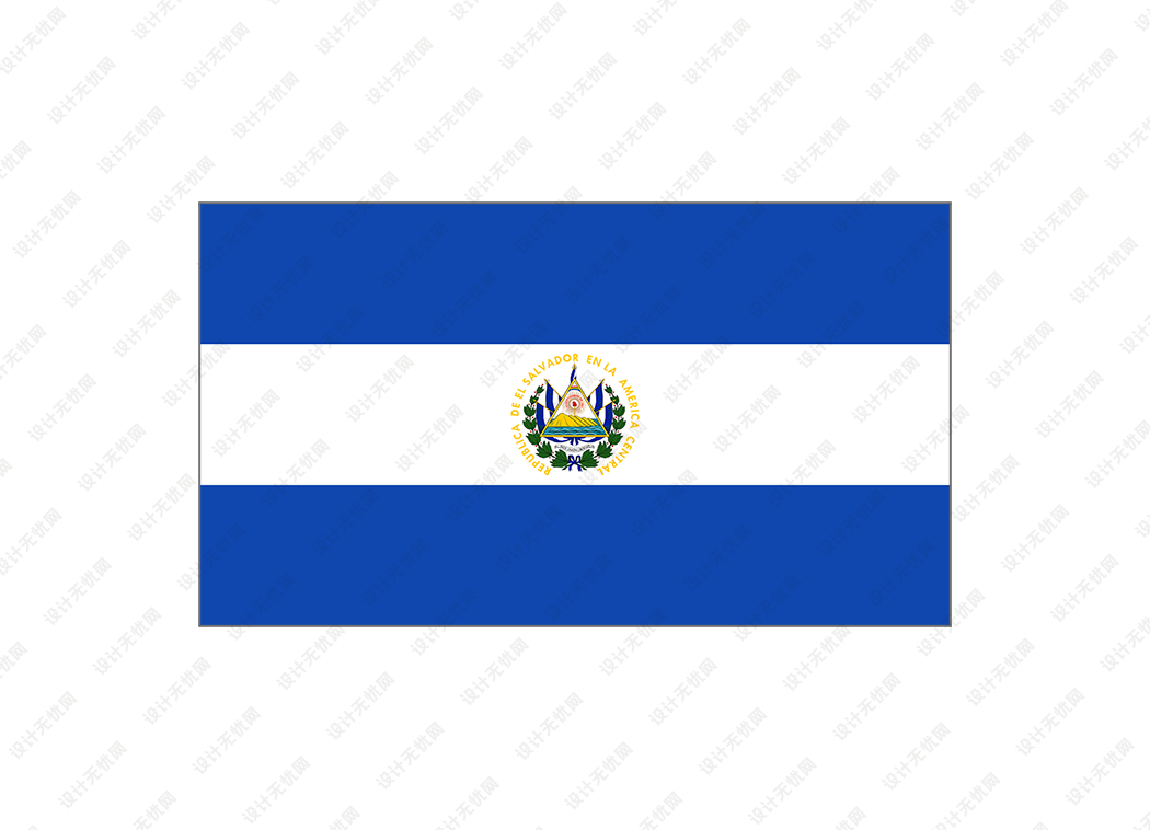 萨尔瓦多国旗矢量高清素材