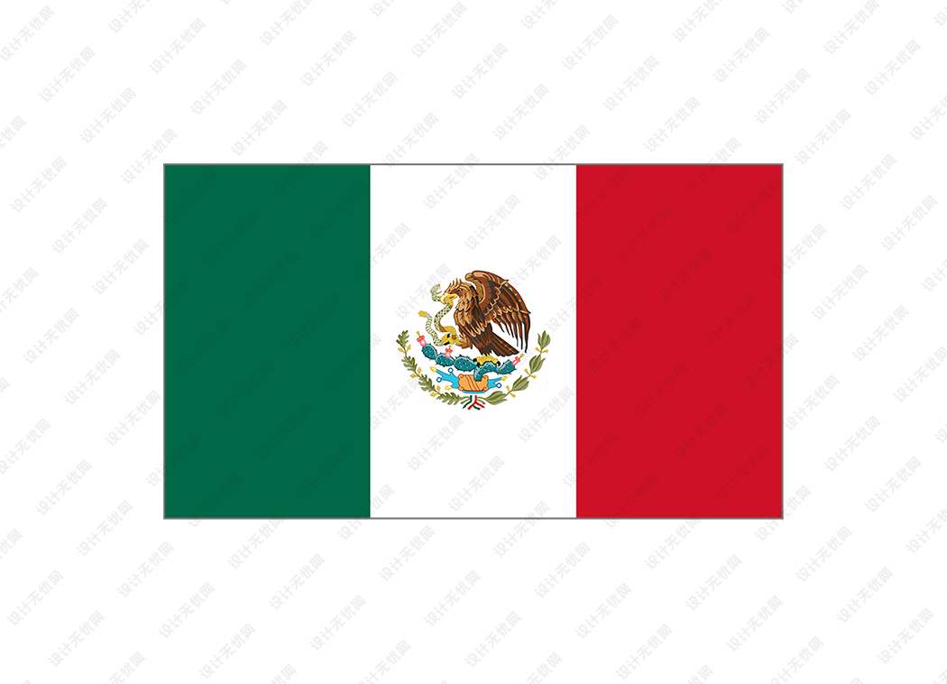 墨西哥国旗矢量高清素材