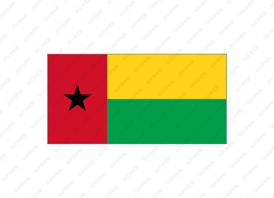 几内亚比绍国旗矢量高清素材