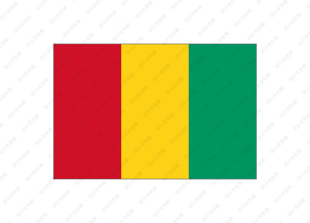 几内亚国旗矢量高清素材