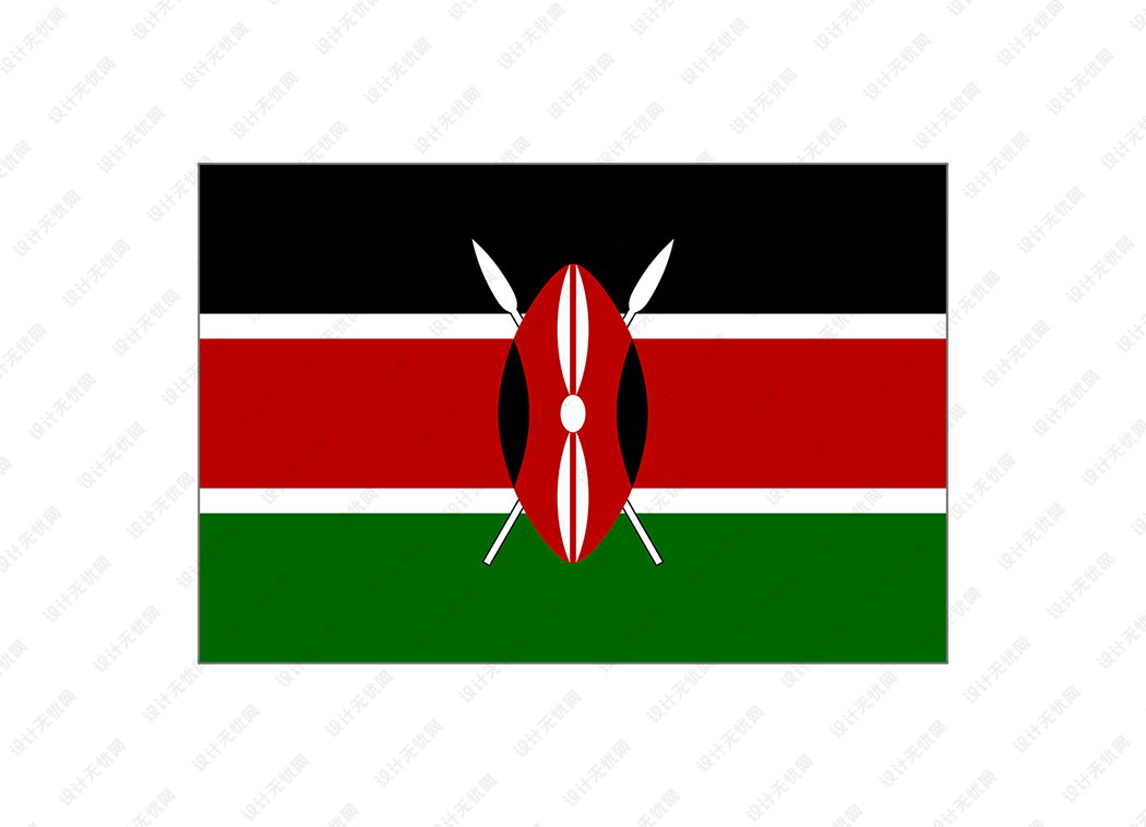 肯尼亚国旗矢量高清素材