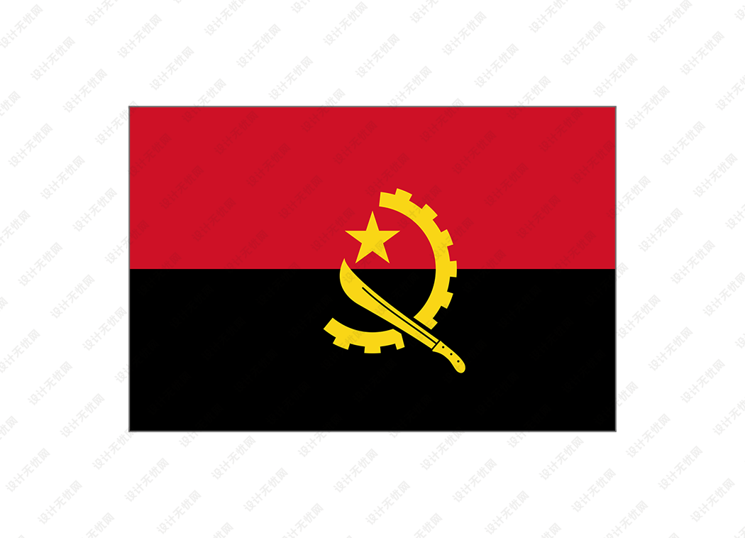 安哥拉国旗矢量高清素材