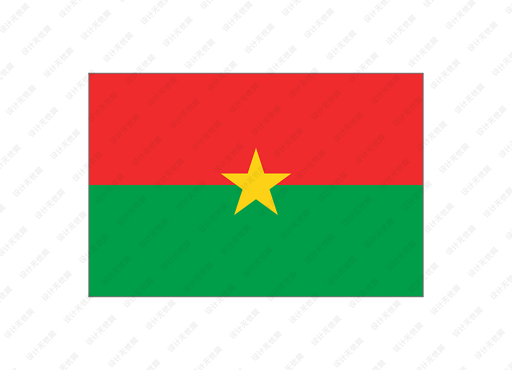 布基纳法索国旗矢量高清素材