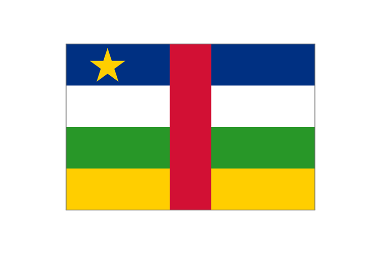 中非共和国国旗矢量高清素材