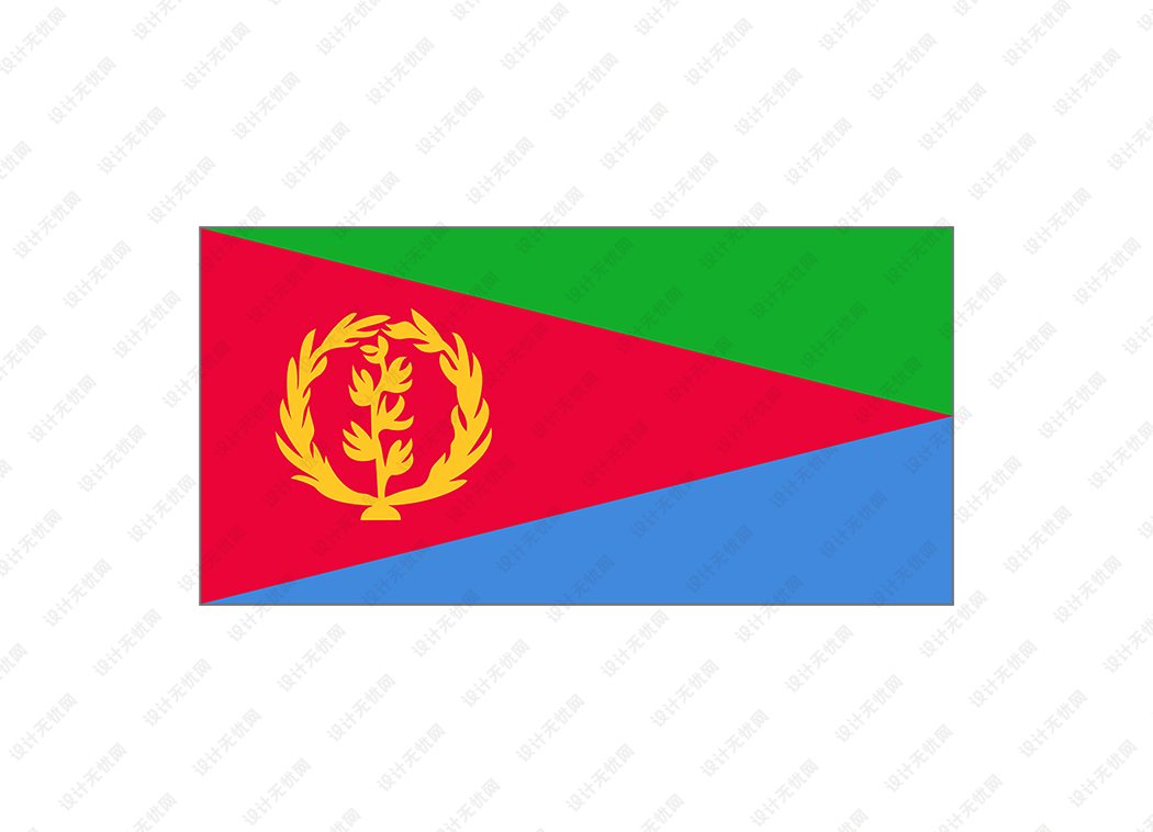 厄立特里亚国旗矢量高清素材