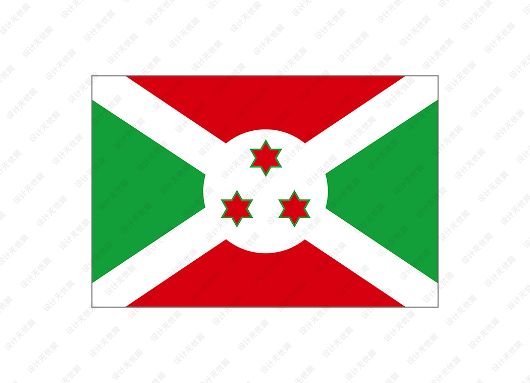 布隆迪国旗矢量高清素材