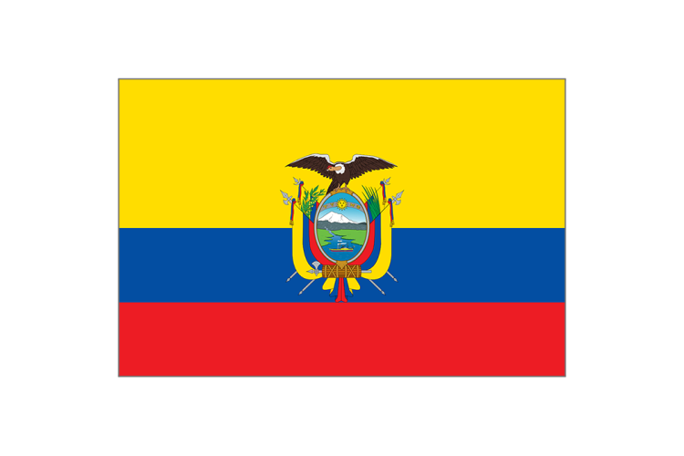 厄瓜多尔国旗矢量高清素材