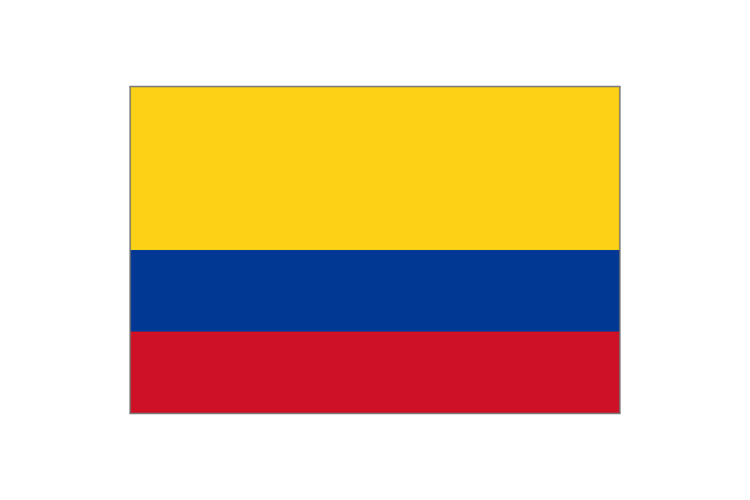 哥伦比亚国旗矢量高清素材