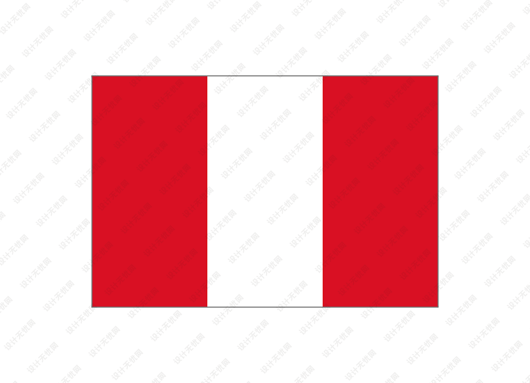 秘鲁国旗矢量高清素材