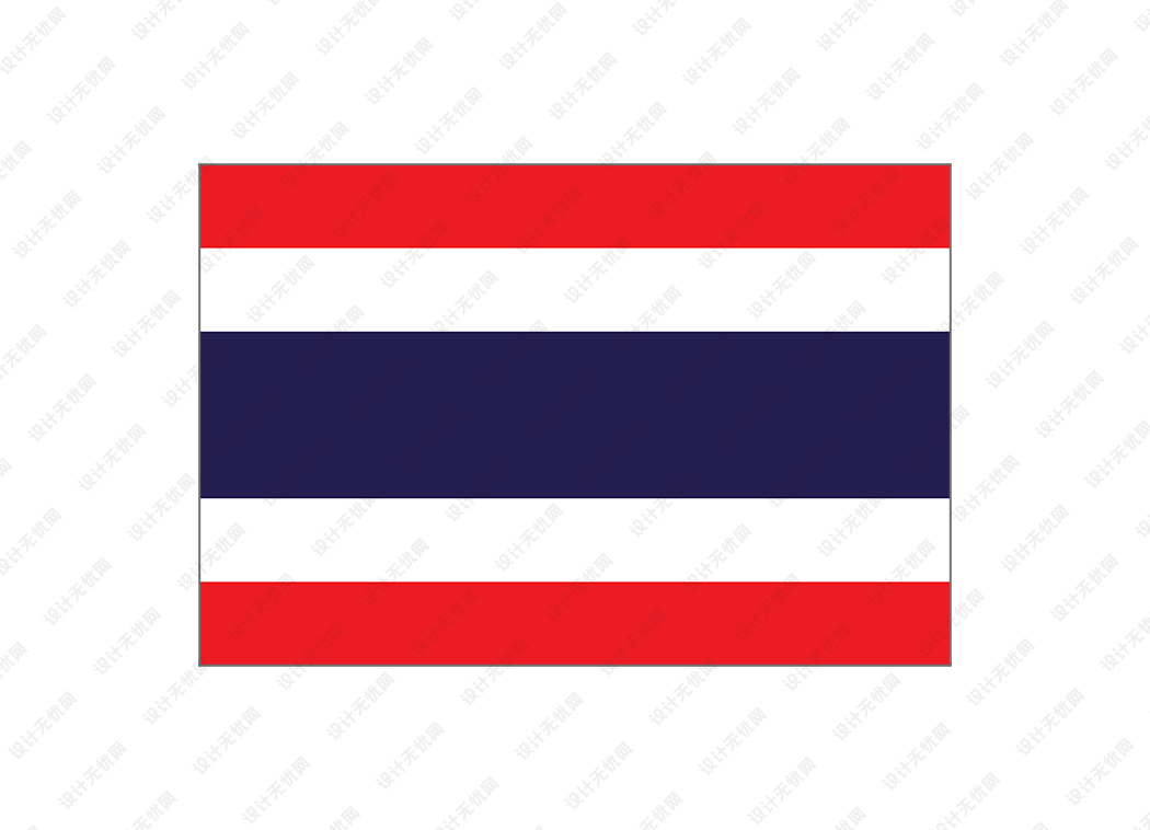 泰国国旗矢量高清素材