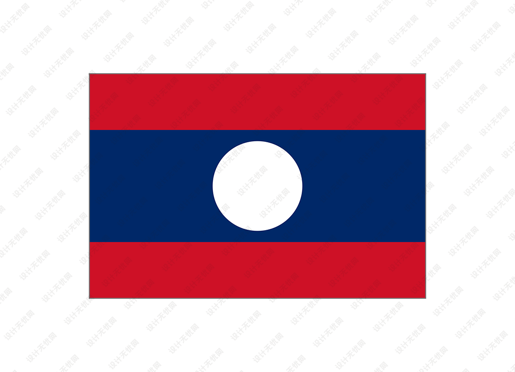老挝国旗矢量高清素材