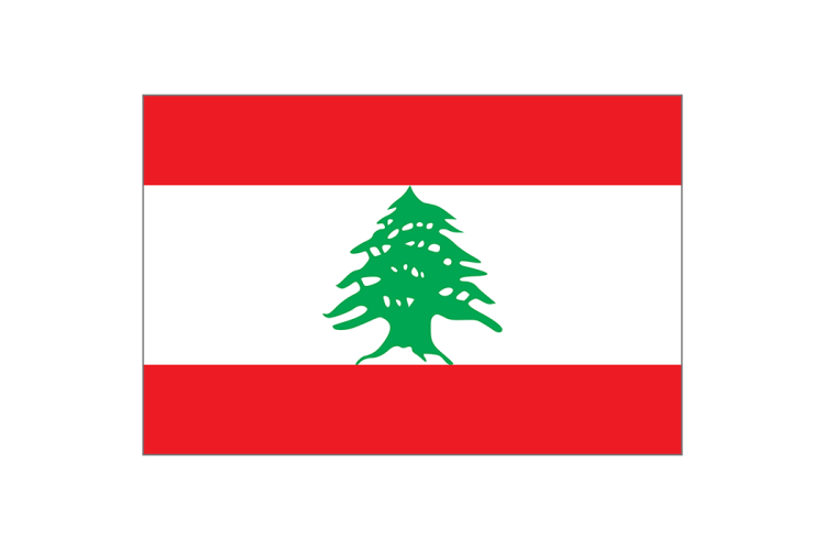 黎巴嫩国旗矢量高清素材