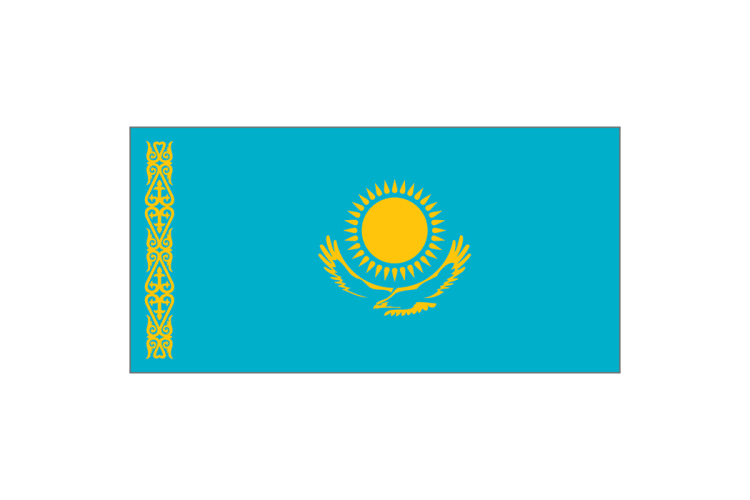 哈萨克斯坦国旗矢量高清素材