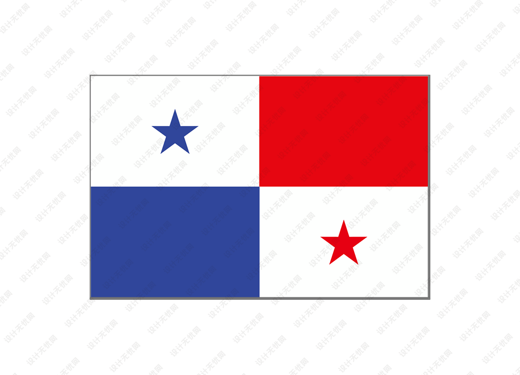 巴拿马国旗矢量高清素材