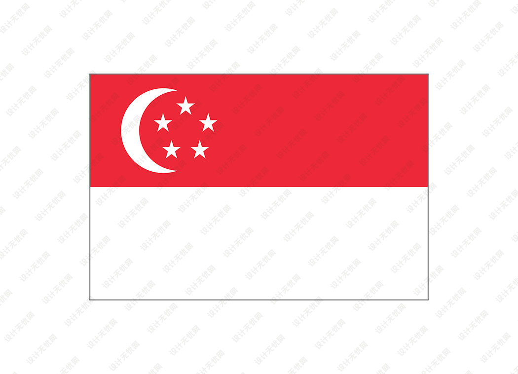 新加坡国旗矢量高清素材