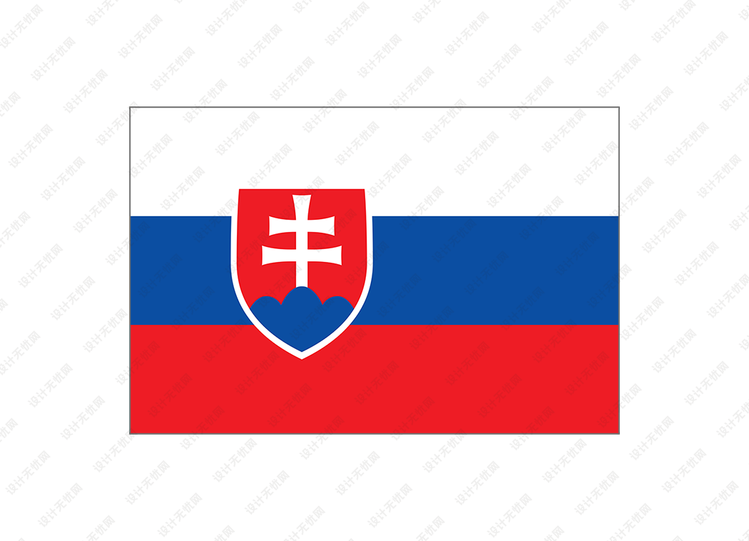 斯洛伐克国旗矢量高清素材
