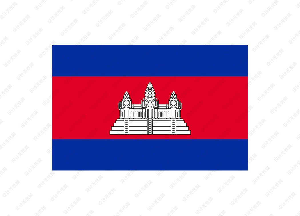 柬埔寨国旗矢量高清素材