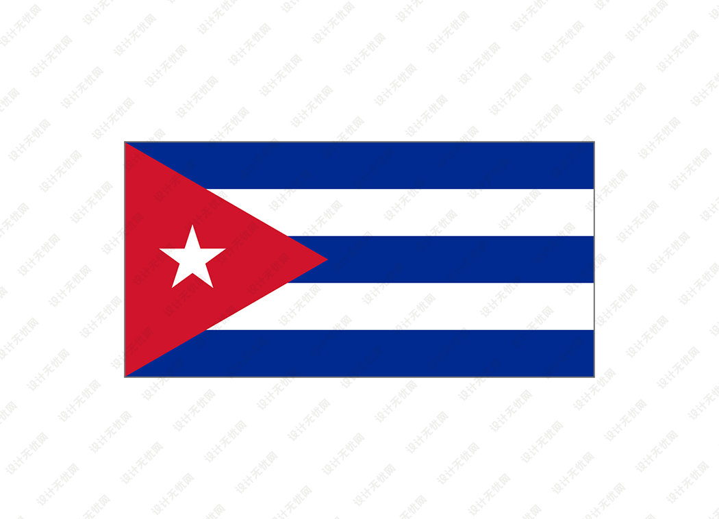 古巴国旗矢量高清素材