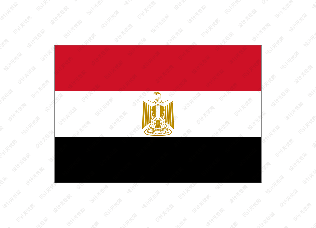 埃及国旗矢量高清素材