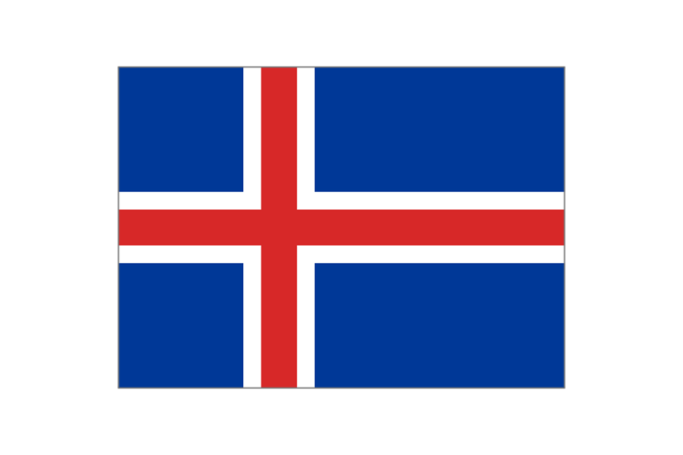 冰岛国旗矢量高清素材