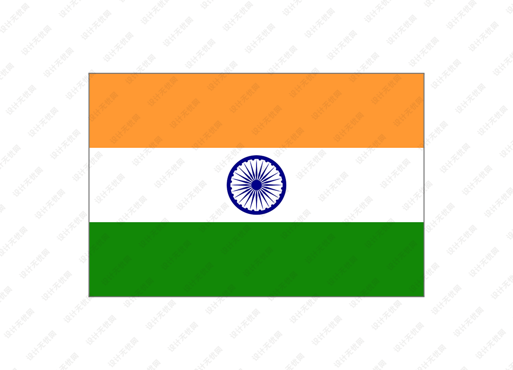 印度国旗矢量高清素材