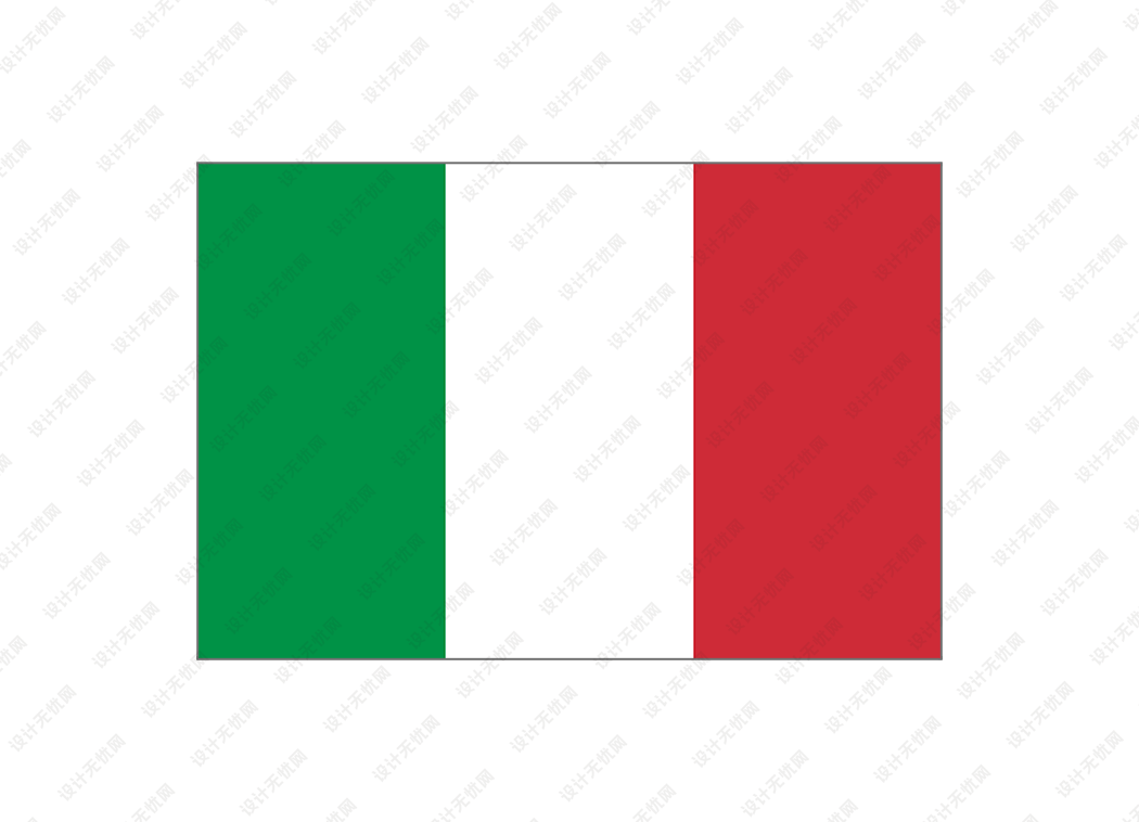 意大利国旗矢量高清素材