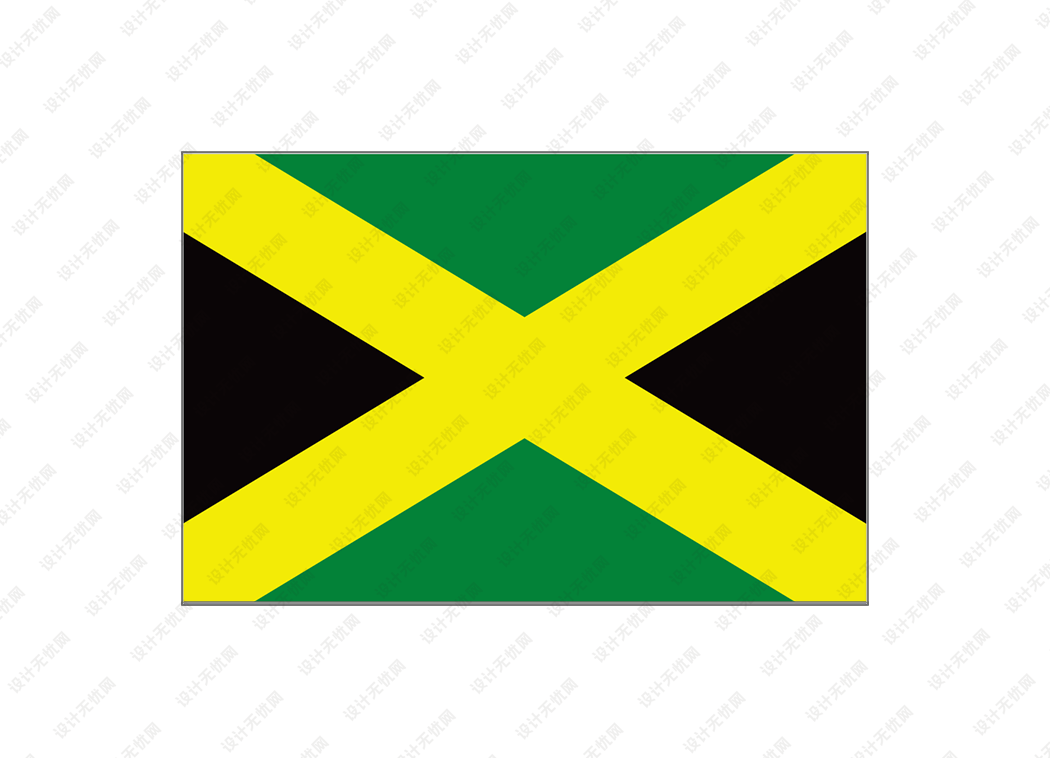 牙买加国旗矢量高清素材