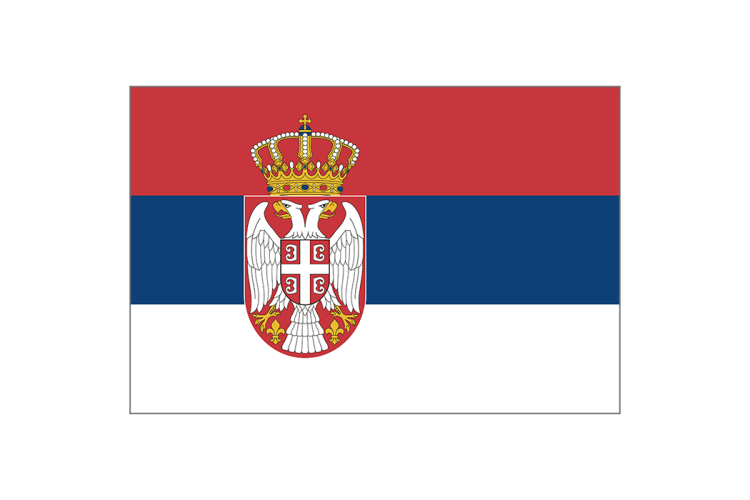 塞尔维亚国旗矢量高清素材