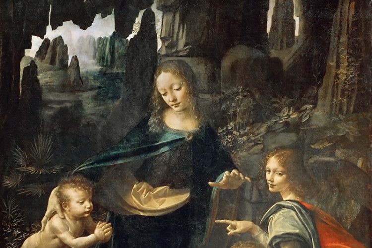 达·芬奇：《岩间圣母》(卢浮宫)高清大图下载
