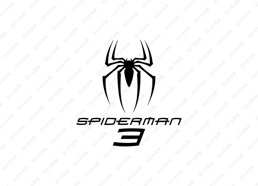 蜘蛛侠(SPIDERMAN)logo矢量标志素材