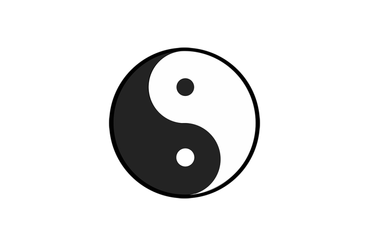 太极图logo矢量标志素材