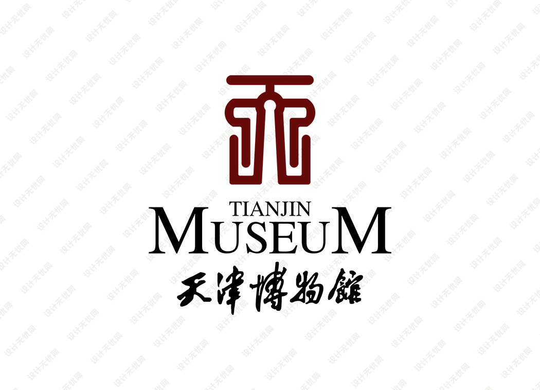 天津博物馆logo矢量标志素材
