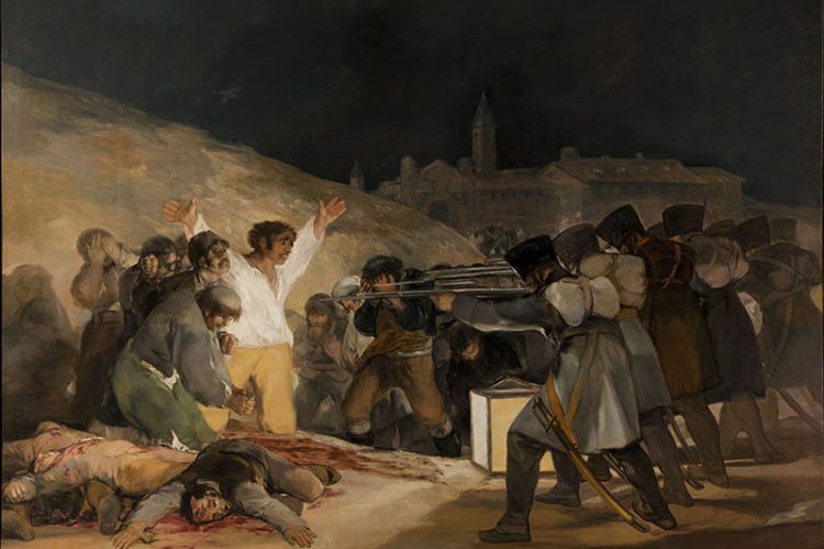 戈雅：《1808年5月3日夜枪杀起义者》高清大图下载
