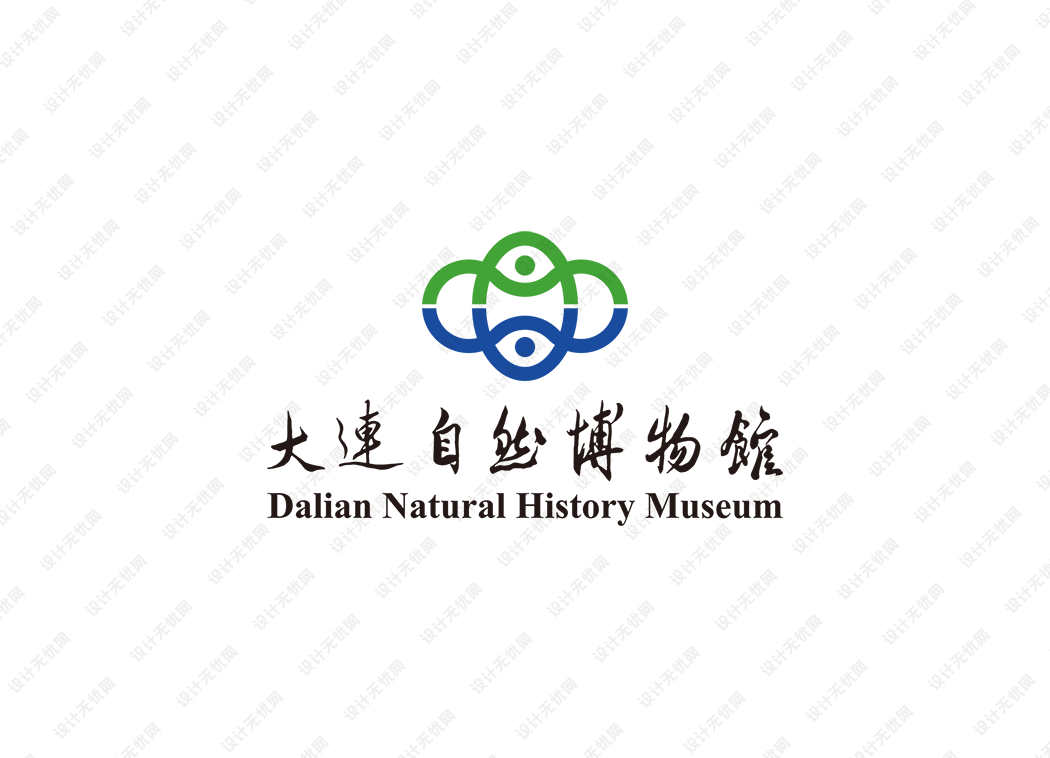 大连自然博物馆logo矢量标志素材