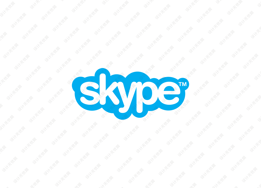skype即时通讯软件logo矢量标志素材