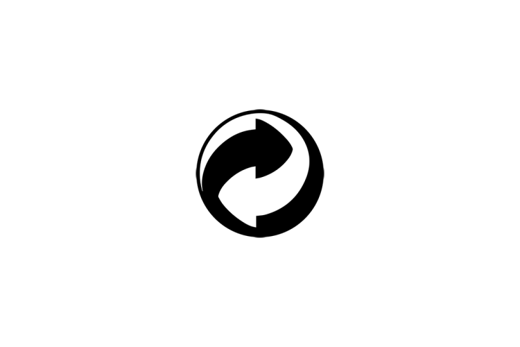 环保标志(双色箭头标)logo矢量素材