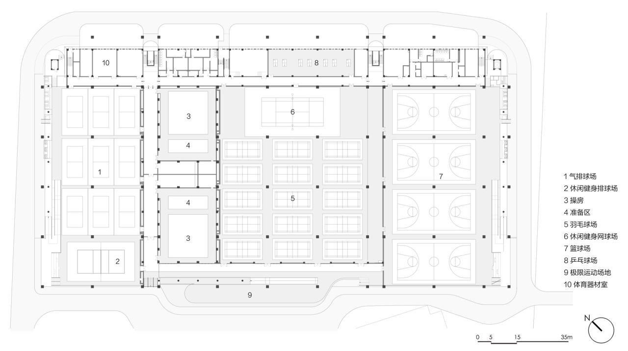 绍兴文理学院风雨操场 / 浙江大学建筑设计研究院