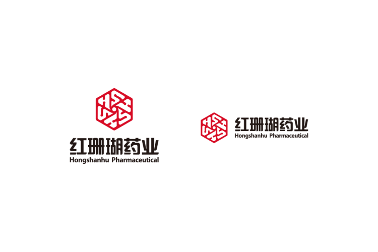 红珊瑚药业logo矢量标志素材