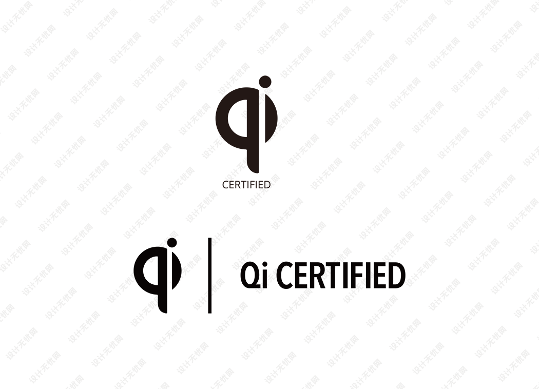 Qi认证logo矢量标志素材