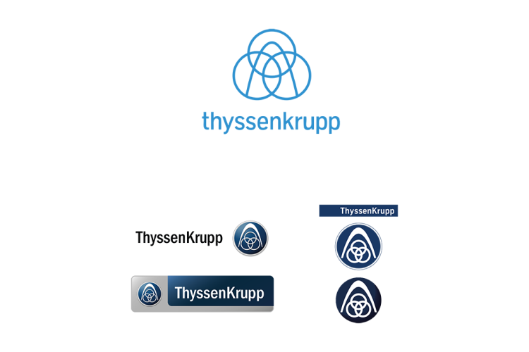 蒂森克虏伯（thyssenkrupp）logo矢量标志素材
