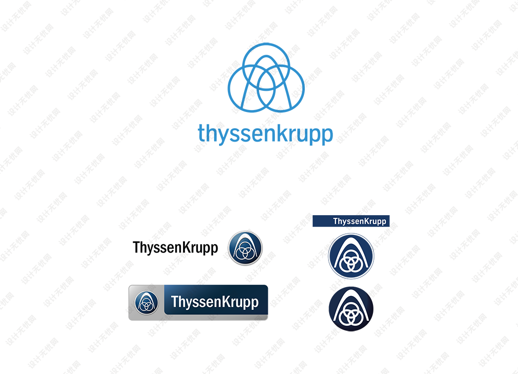 蒂森克虏伯（thyssenkrupp）logo矢量标志素材