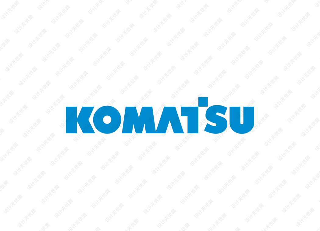 Komatsu小松挖掘机logo矢量标志素材