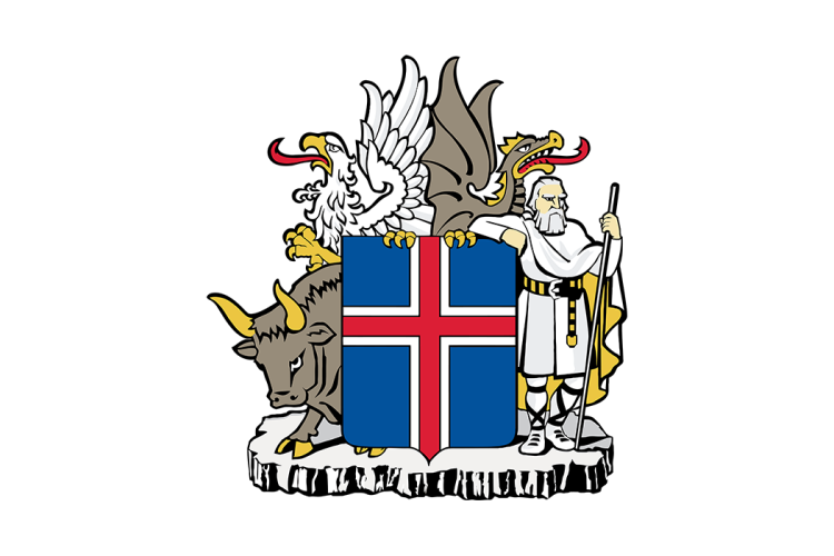 冰岛国徽矢量高清素材下载